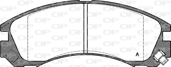 OPEN PARTS Комплект тормозных колодок, дисковый тормоз BPA0354.22